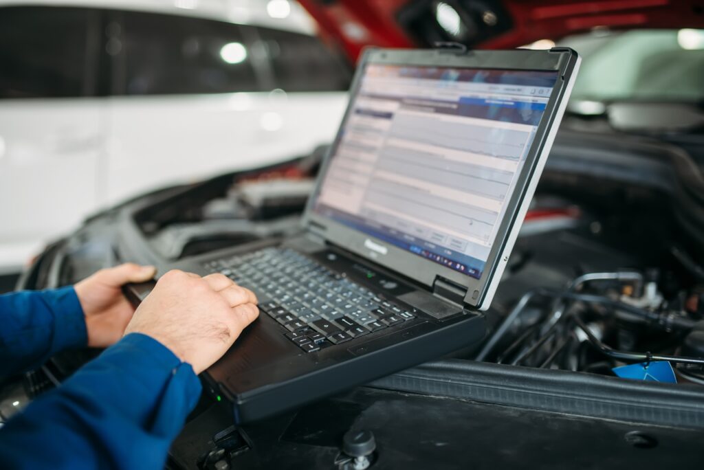 Computer diagnostics of the car in auto-service